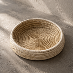 Woven Cat bed with straw